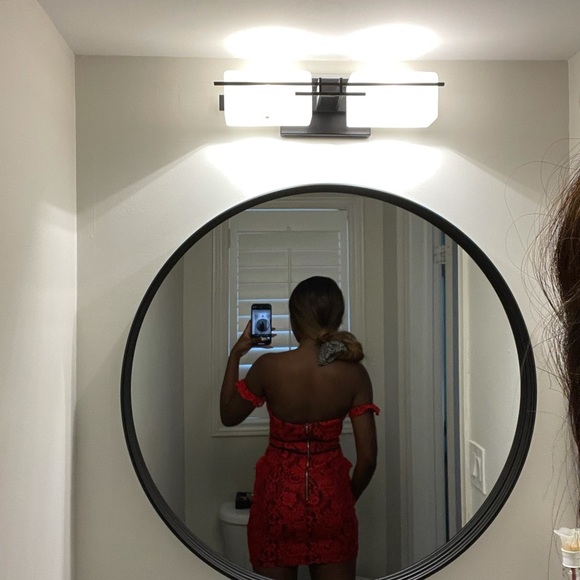 Sexy red mini dress size 4 - Picture 2 of 2